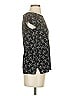 Ann Taylor LOFT Print Black Short Sleeve Top Size XS - photo 4