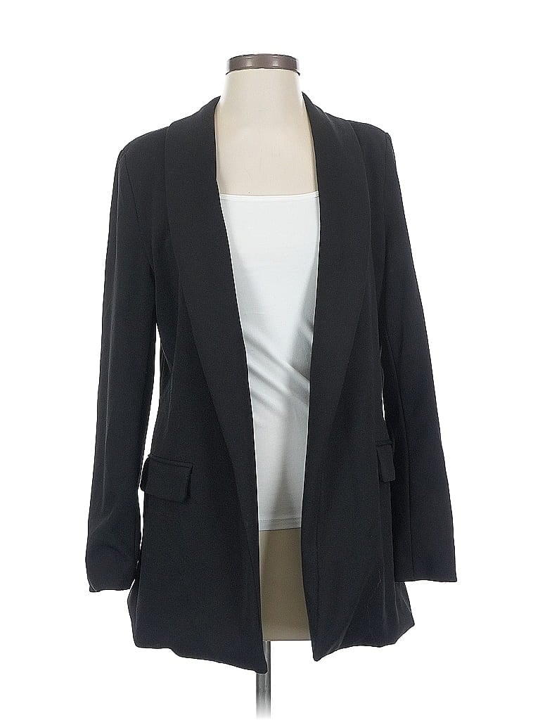 Pre-owned Fashion Nova Blazer Jacket In Black