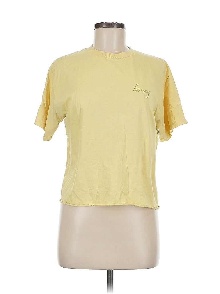 Pre-owned J. Galt Short Sleeve T-shirt In Yellow