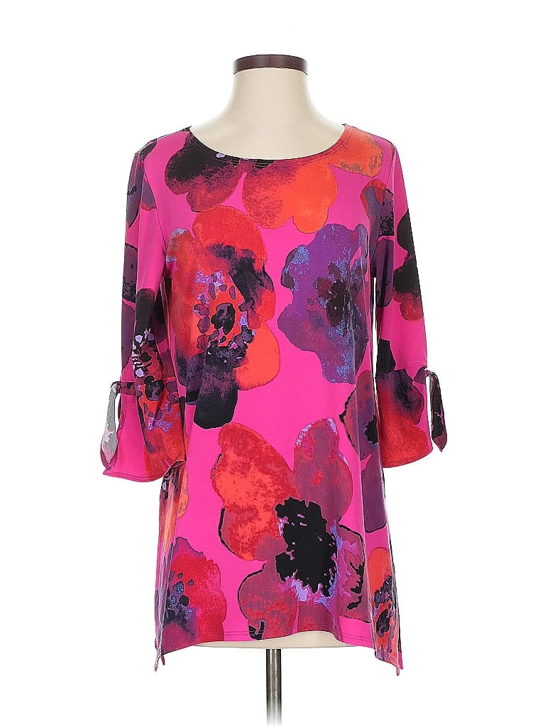 Pre-owned Clara Sun Woo 3/4 Sleeve Blouse In Pink