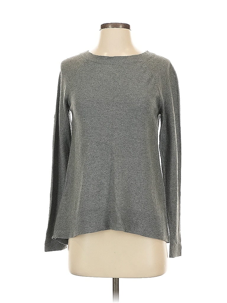 Pre-owned Ann Taylor Loft Outlet Pullover Sweater In Gray