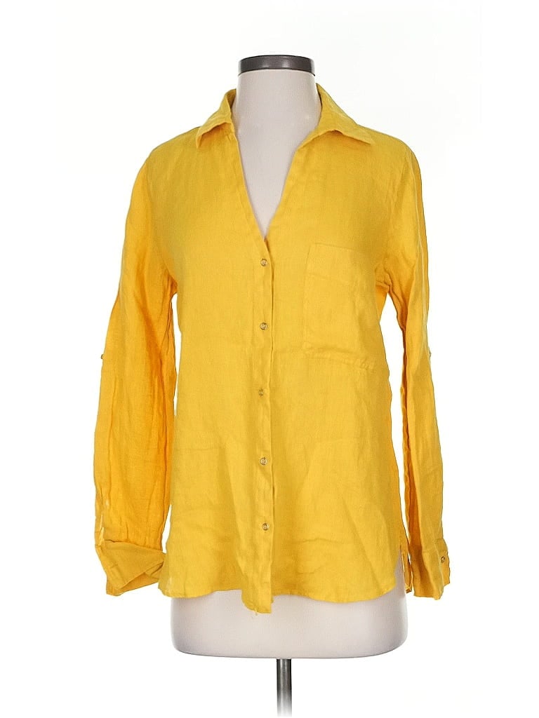 Click to view more detailed imagery on our partner's website Pre-owned Zara Long Sleeve Button Down Shirt In Yellow