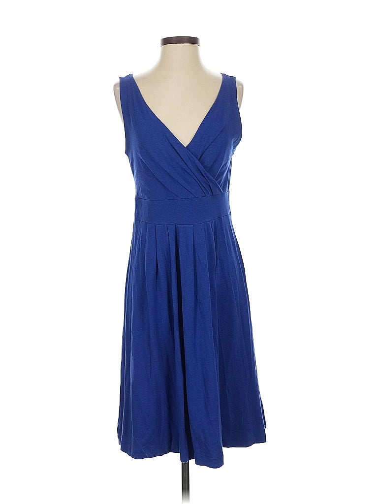 Pre-owned Lands' End Cocktail Dress In Blue