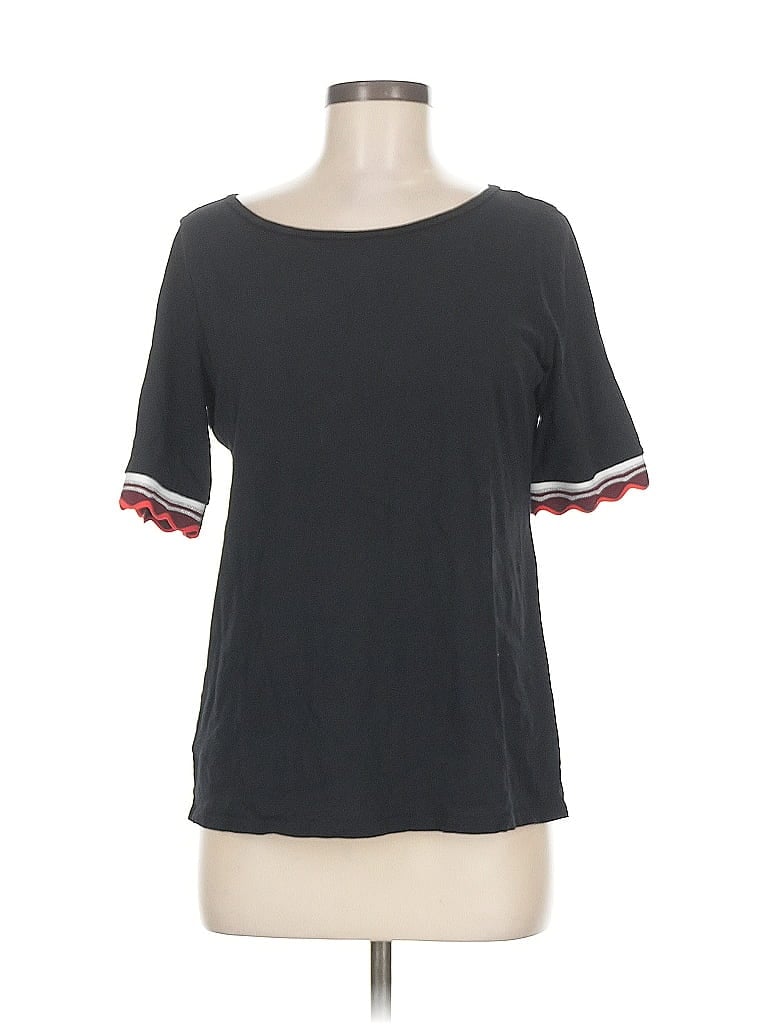 Pre-owned Ann Taylor Loft Outlet Short Sleeve T-shirt In Black