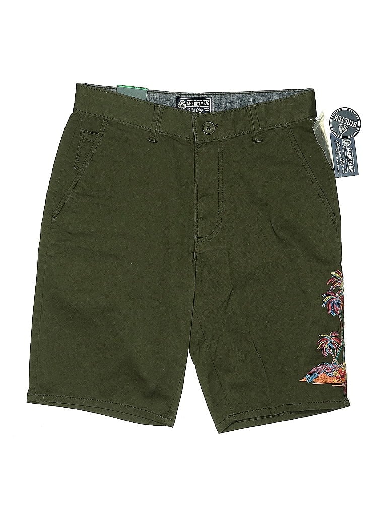 American Rag Cie Khaki Shorts In Green
