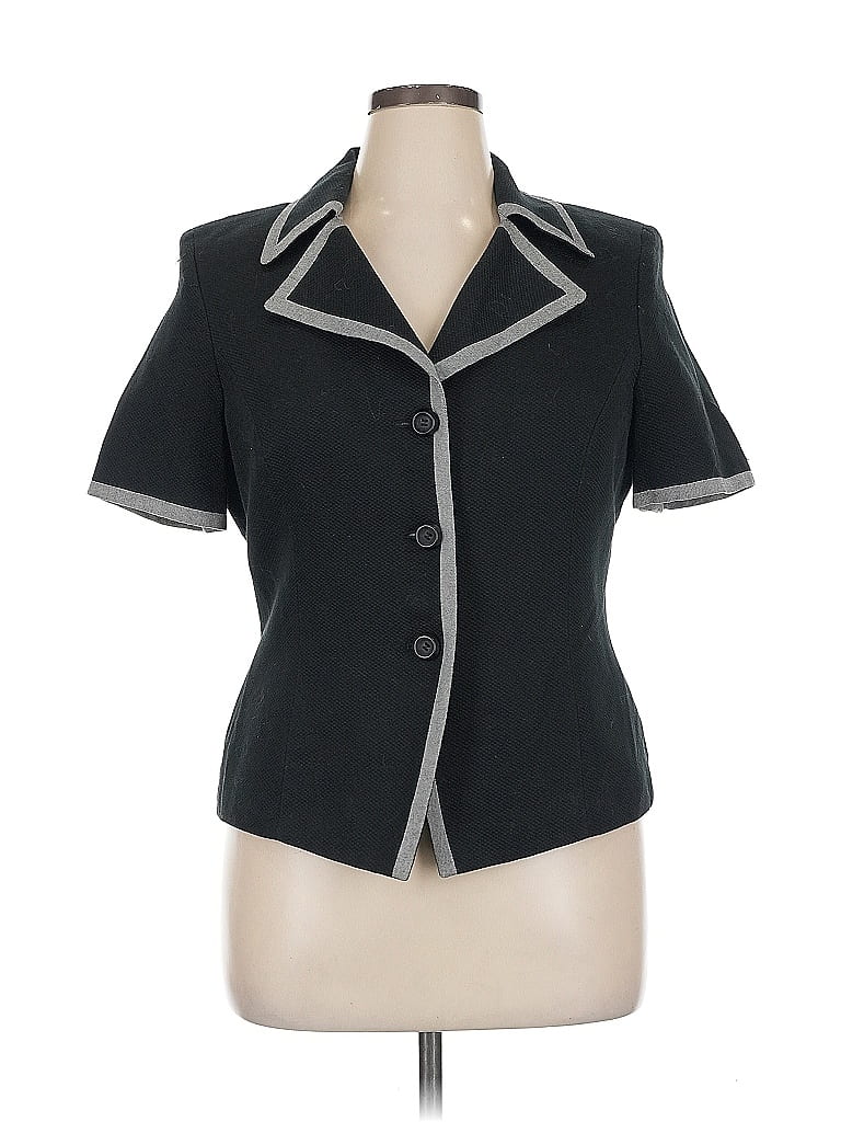 Pre-owned Le Suit Blazer Jacket In Gray