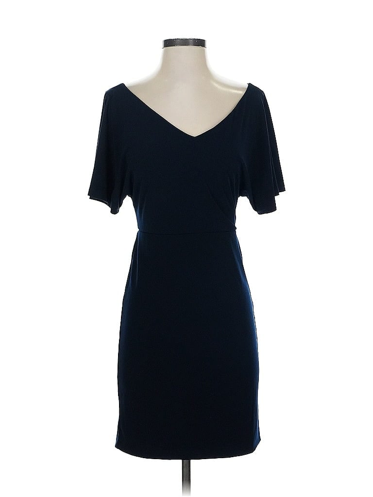 Pre-owned Velvet By Graham & Spencer Cocktail Dress In Blue