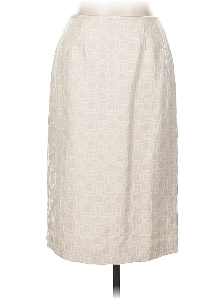 Pre-owned Kasper Casual Skirt In White