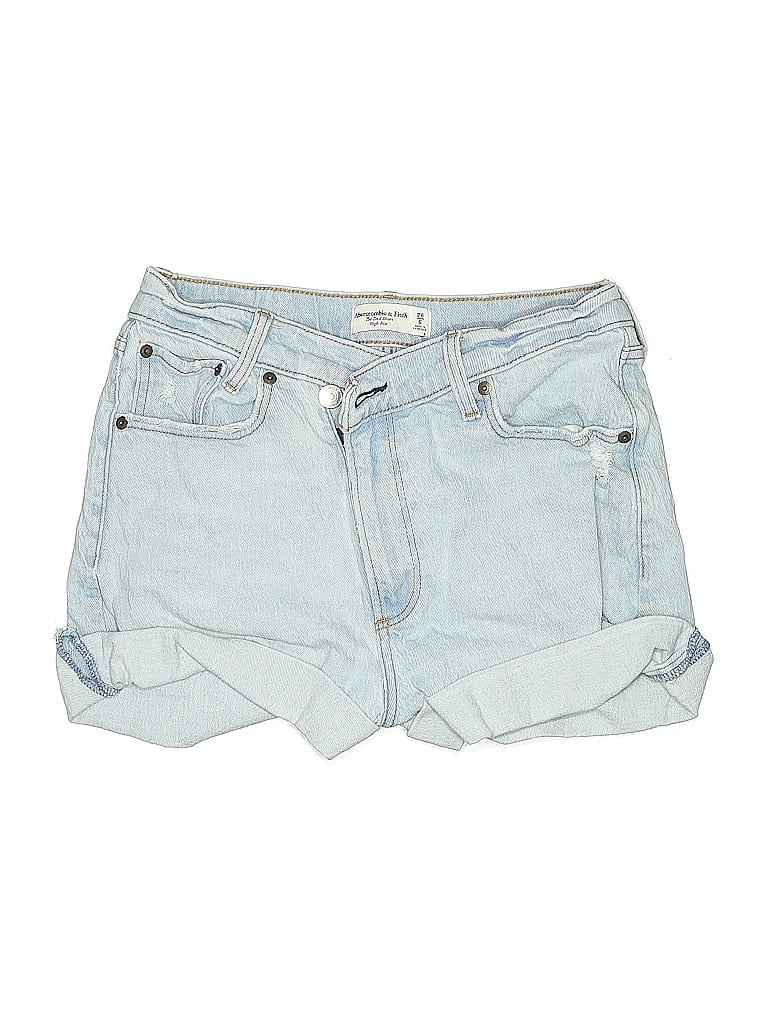 Click to view more detailed imagery on our partner's website Pre-owned Abercrombie & Fitch Denim Shorts In Blue
