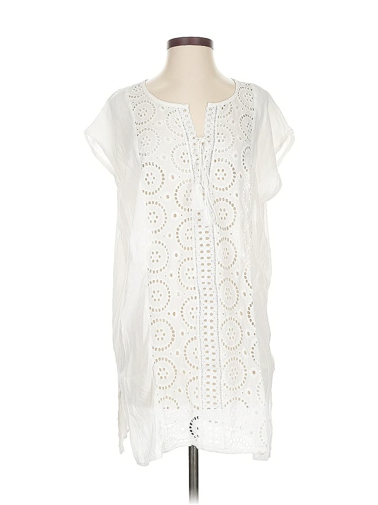Pre-owned Kona Sol Casual Dress In White