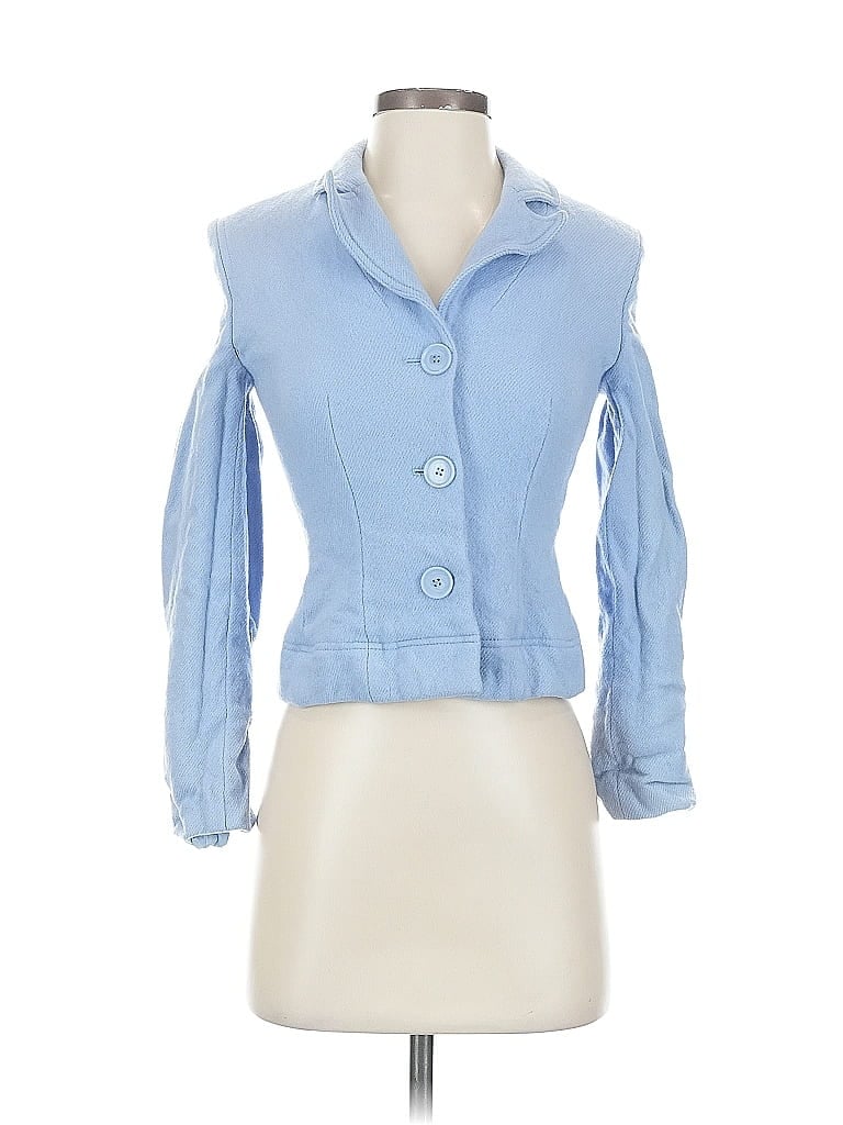Pre-owned Ann Taylor Loft Jacket In Blue