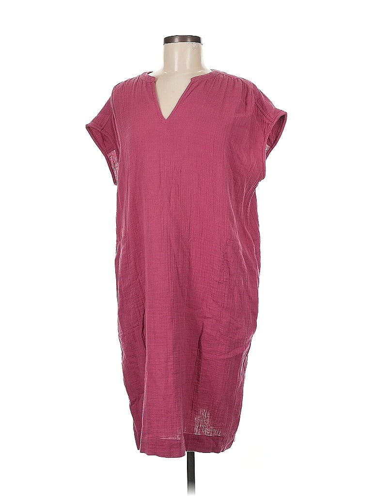 Pre-owned Purejill Casual Dress In Burgundy