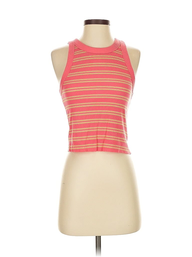 Pre-owned Aerie Tank Top Pink Halter Neckline Tops