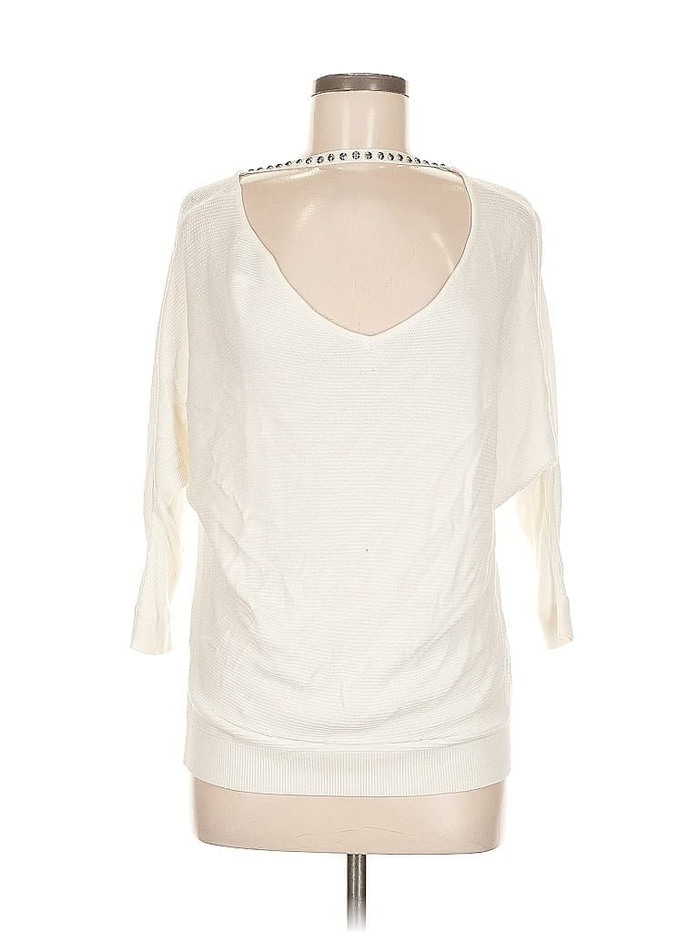 Pre-owned Express Cardigan Sweater In White