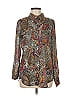 Premise Studio 100% Polyester Paisley Gray Long Sleeve Blouse Size 6 - photo 1