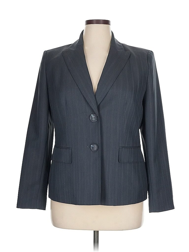 Pre-owned Evan Picone Blazer Jacket In Gray