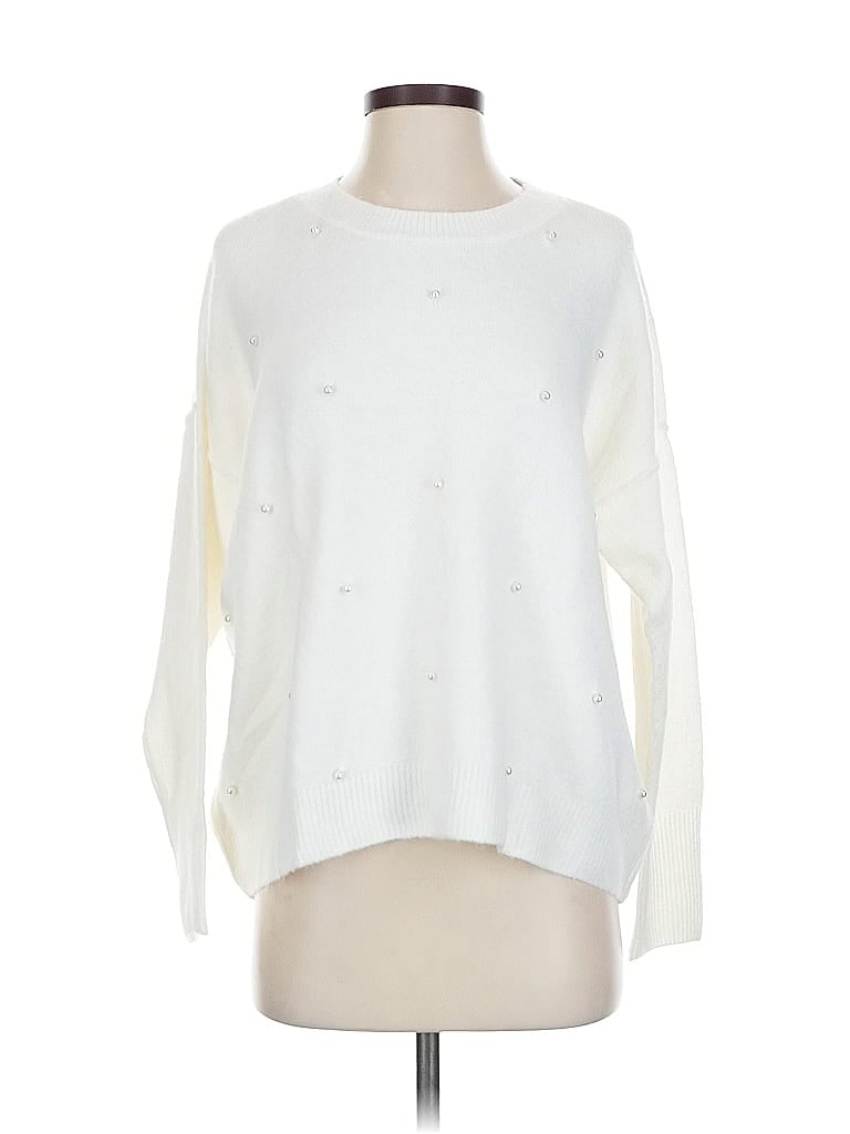 Click to view more detailed imagery on our partner's website Pre-owned Cece Pullover Sweater In White