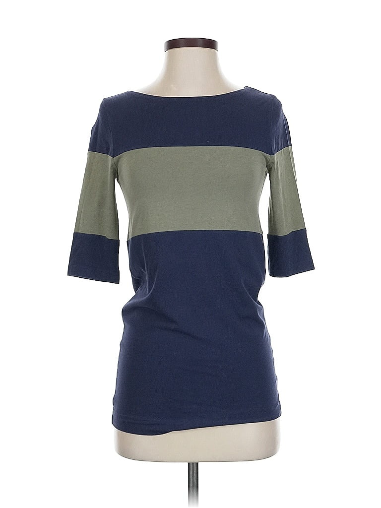 Pre-owned Theory 3/4 Sleeve T-shirt In Blue