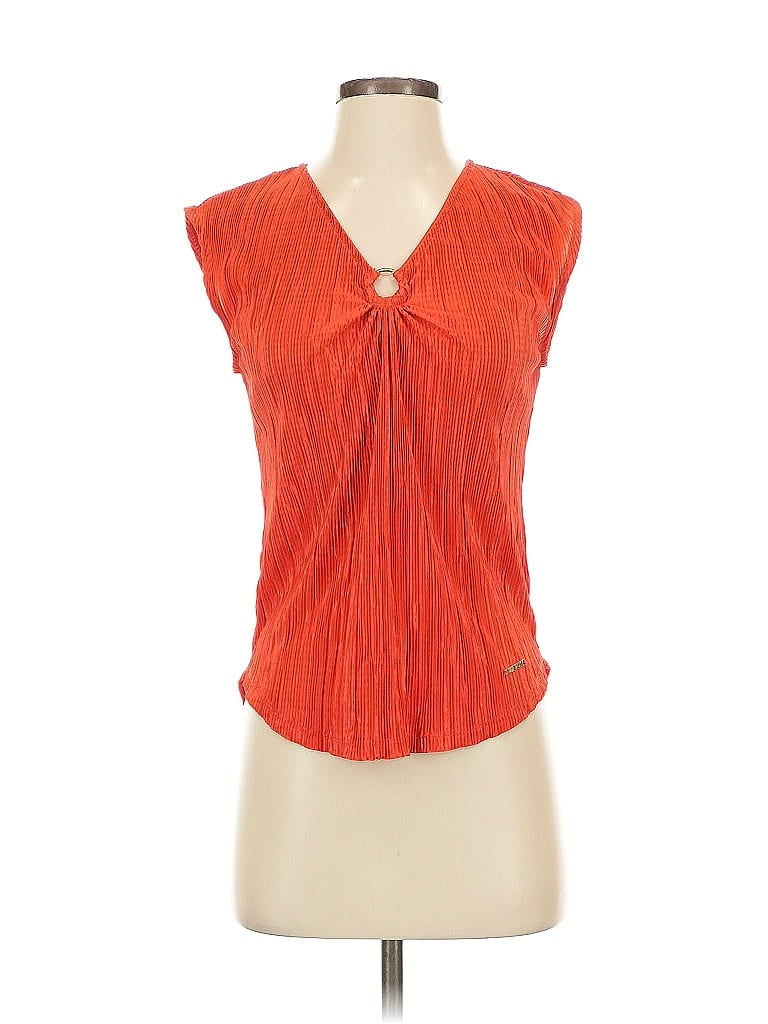Pre-owned Nine West Sleeveless Blouse In Orange