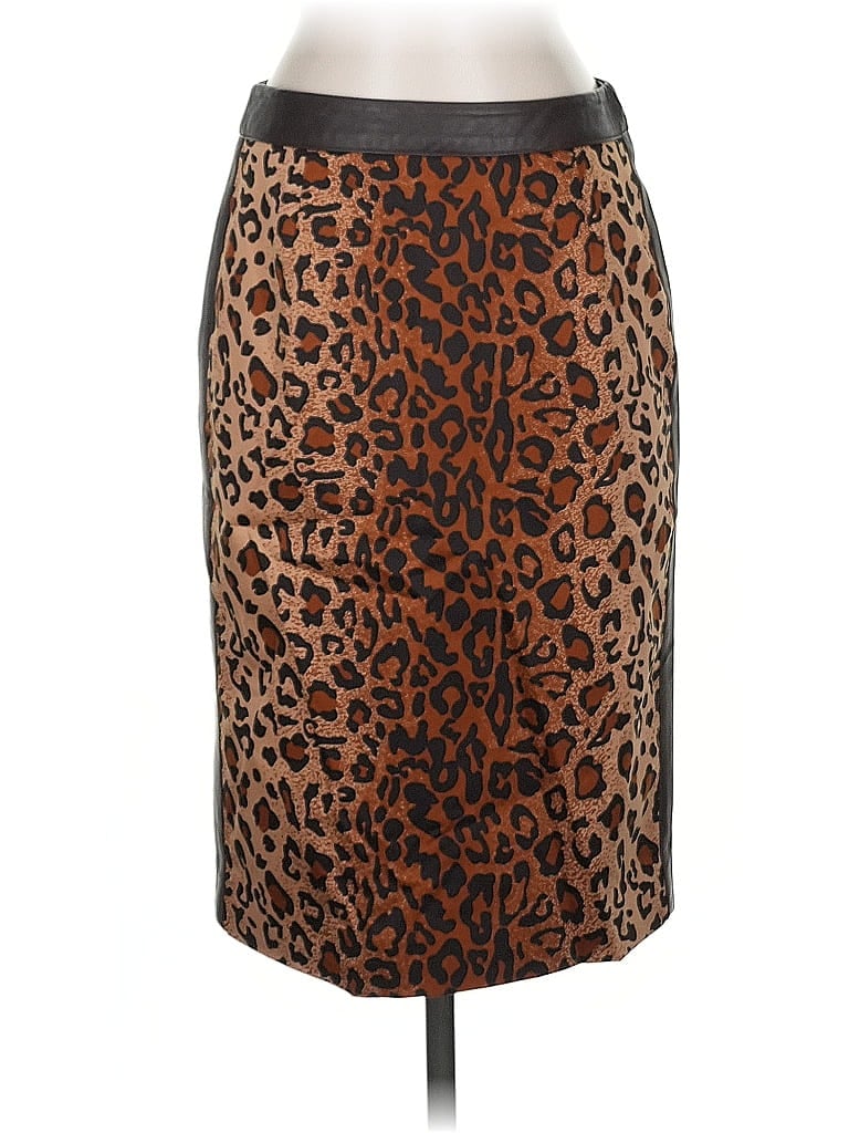 Pre-owned Doncaster Collection Casual Skirt In Brown