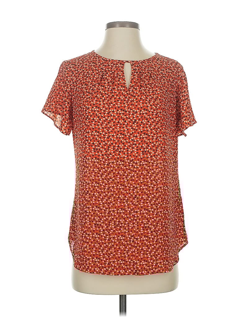 Click to view more detailed imagery on our partner's website Pre-owned Van Heusen Short Sleeve Henley Shirt In Orange