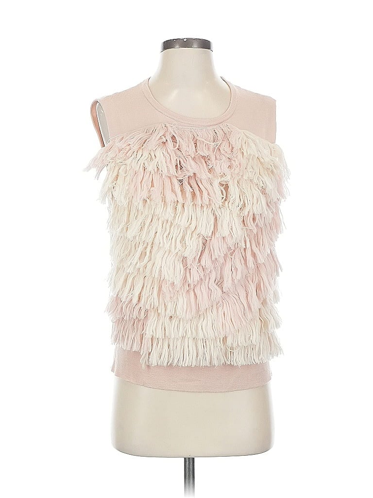 Click to view more detailed imagery on our partner's website Pre-owned Ryan Roche Sleeveless Blouse In Pink