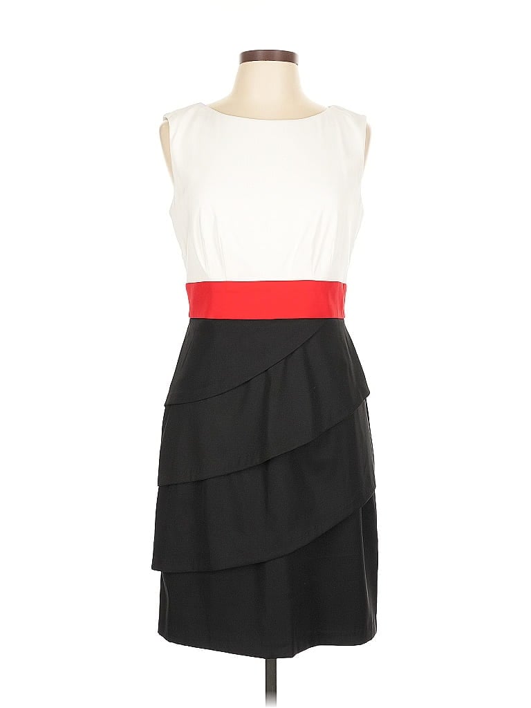 Pre-owned Connected Apparel Cocktail Dress In White