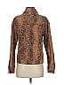 Free People 100% Cotton Animal Print Brown Jacket Size XS - photo 2