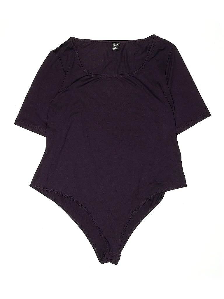 Pre-owned Shein Curve Bodysuit In Purple