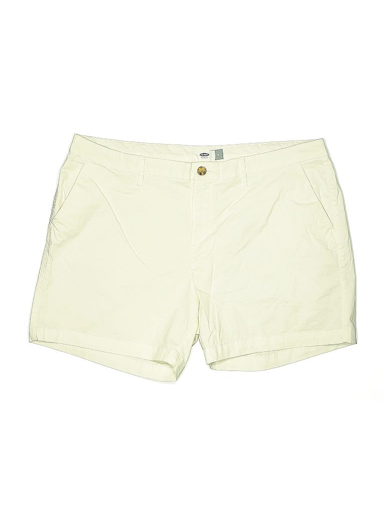 Pre-owned Old Navy Khaki Shorts In Yellow