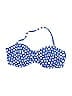J.Crew Polka Dots Blue Swimsuit Top Size 13 - photo 1