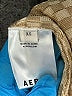Aeron Houndstooth Tan Long Sleeve Blouse Size XS - photo 7