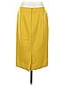 J.Crew 100% Wool Solid Yellow Wool Skirt Size 0 - photo 2