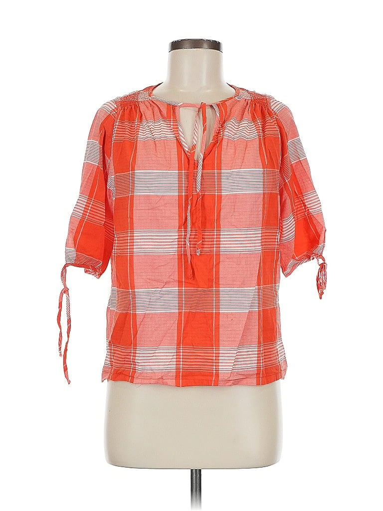 WAVERLY GREY Pre-owned 3/4 Sleeve Blouse In Red