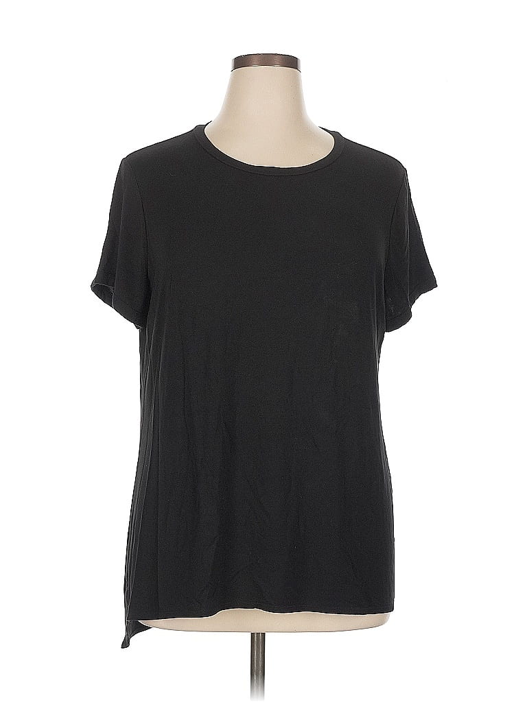 Pre-owned Ellen Tracy Short Sleeve T-shirt In Black