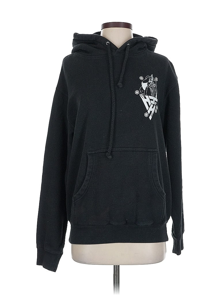 Pre-owned Assorted Brands Pullover Hoodie In Black