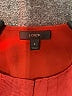 J.Crew 100% Viscose Red Short Sleeve Blouse Size 0 - photo 6