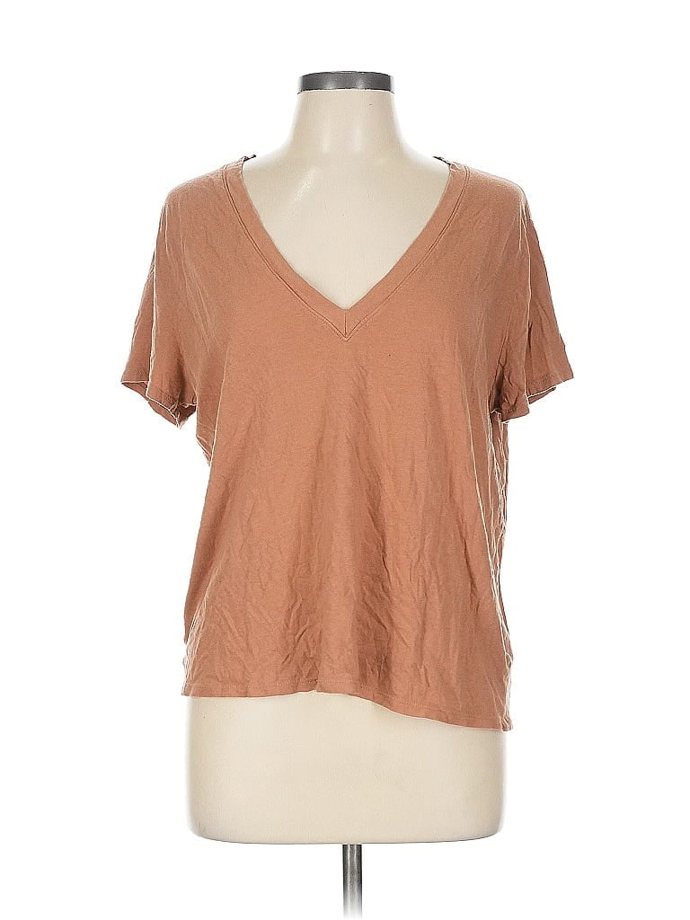 Pre-owned A New Day Short Sleeve T-shirt In Brown