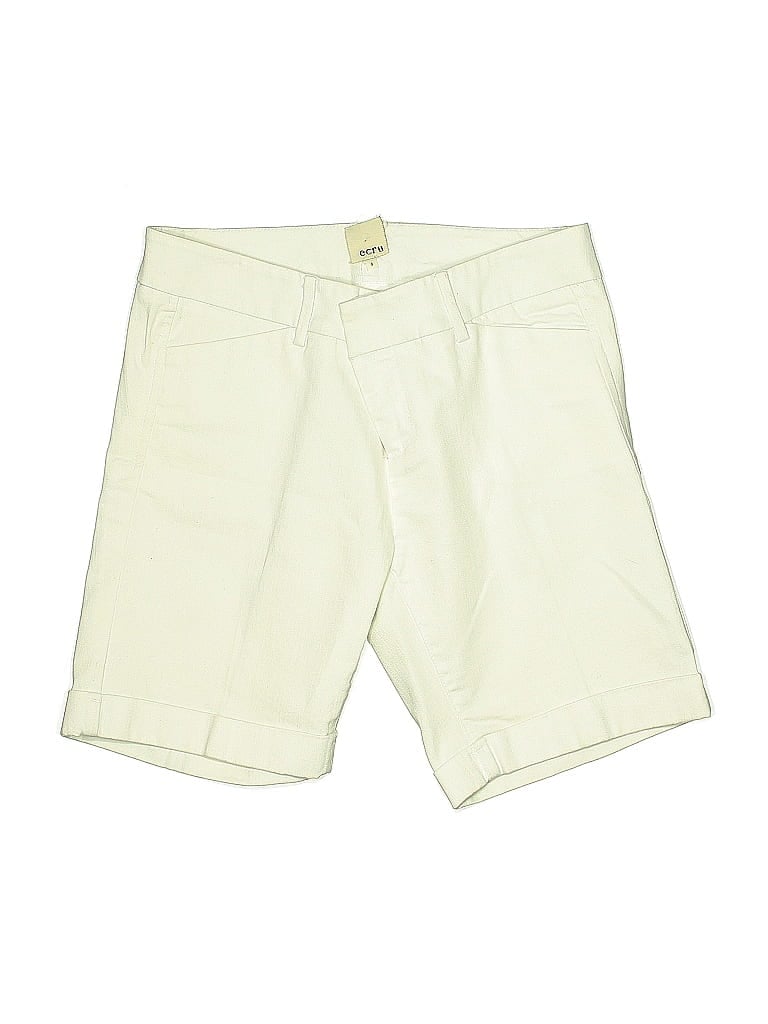 Click to view more detailed imagery on our partner's website Pre-owned Ecru Khaki Shorts In White