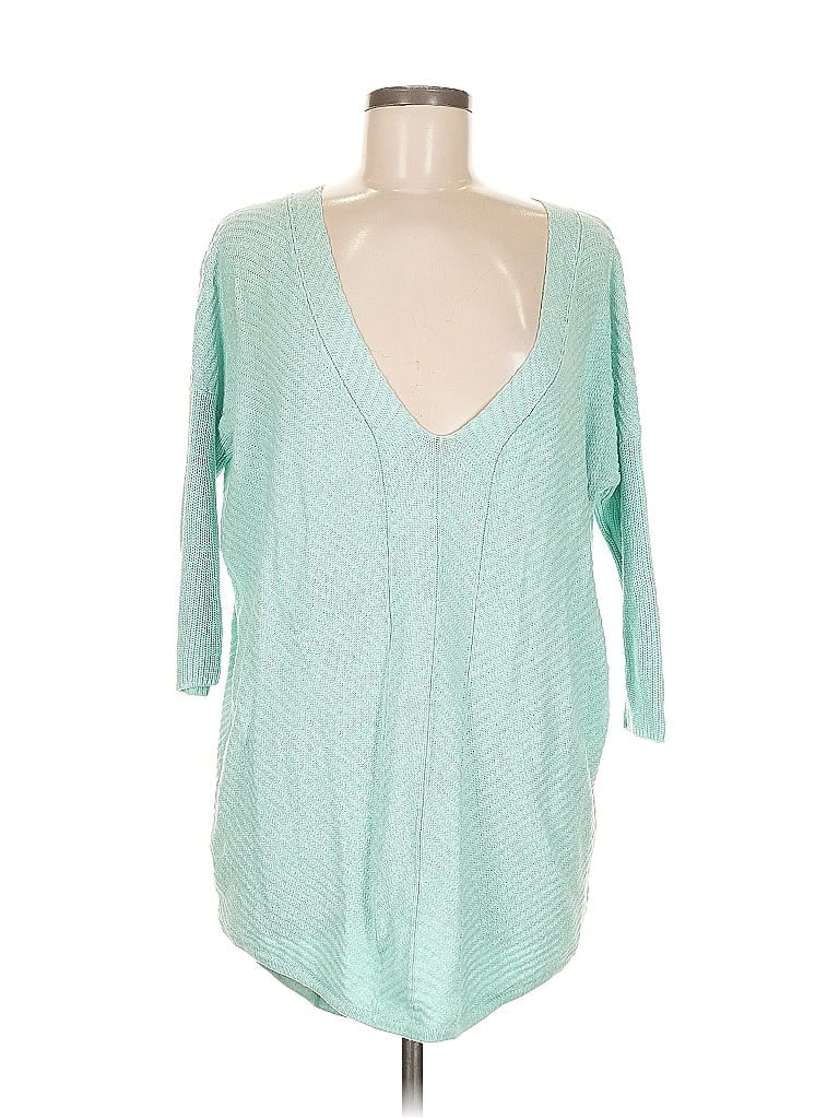 Pre-owned Express Cardigan Sweater In Blue