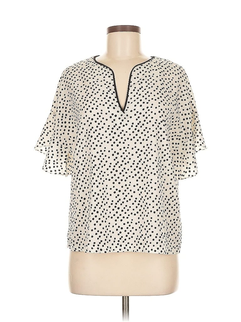 ASSORTED BRANDS Pre-owned Short Sleeve Blouse In White