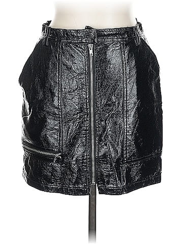 Silence and Noise Faux Leather Skirt (view 1)