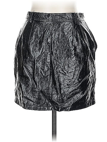 Silence and Noise Faux Leather Skirt (view 2)