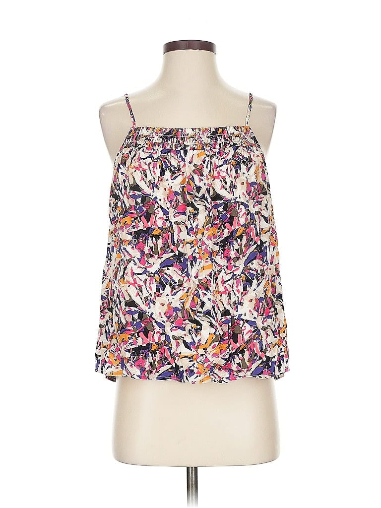 Pre-owned Evereve Sleeveless Blouse In White