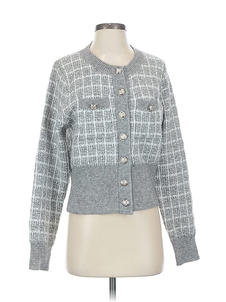 Pre-owned Unbranded Cardigan Sweater In Gray