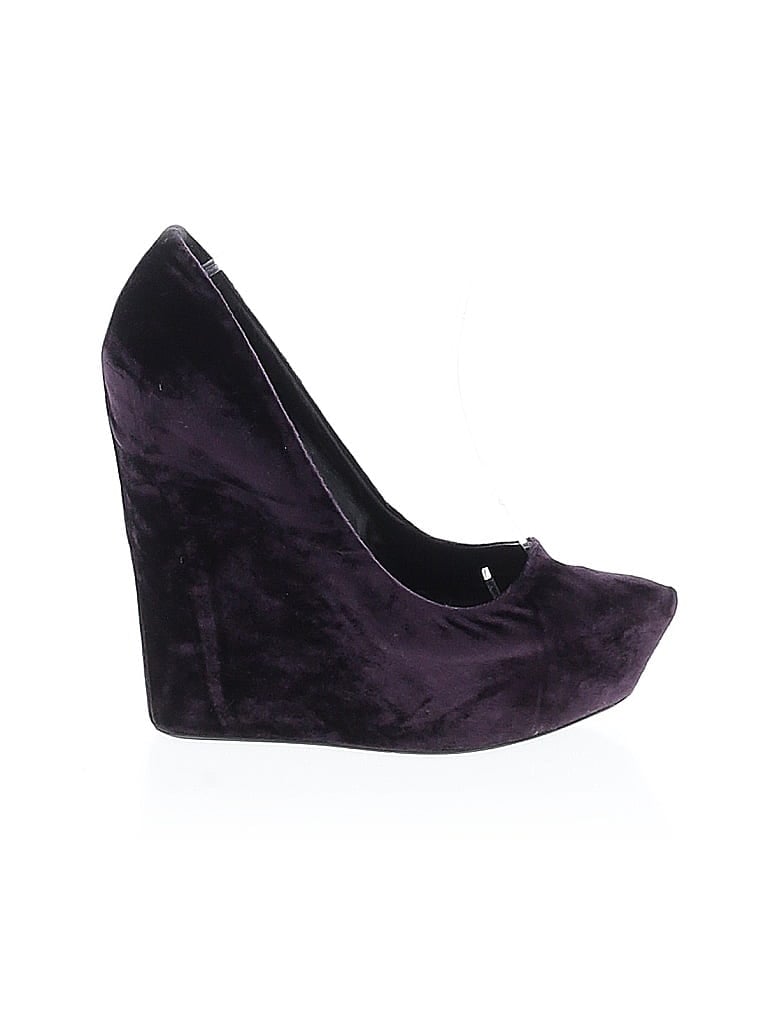 Pre-owned Theyskens' Theory Wedges In Purple