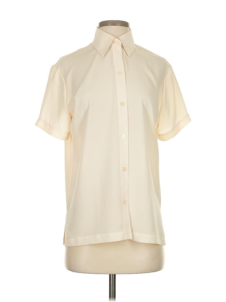 Click to view more detailed imagery on our partner's website Pre-owned Chaus Short Sleeve Blouse In White