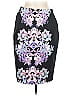 Mossimo 100% Spandex Graphic Black Formal Skirt Size 6 - photo 1