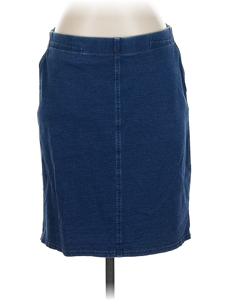 Pre-owned Purejill Denim Skirt In Blue