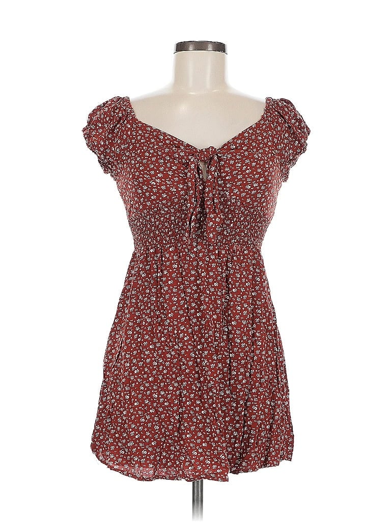 Pre-owned Blush Casual Dress In Brown